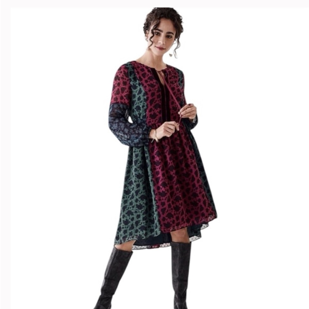 NWT Matilda Jane Womens Size Large Multi Color Dress